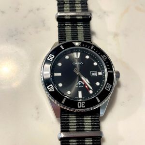 Casio dive watch with custom strap